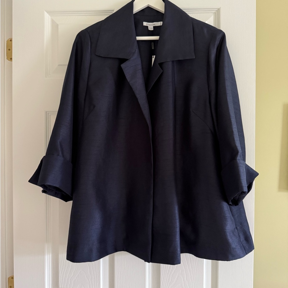 Chico's Deep Blue Women's Jacket-NWT